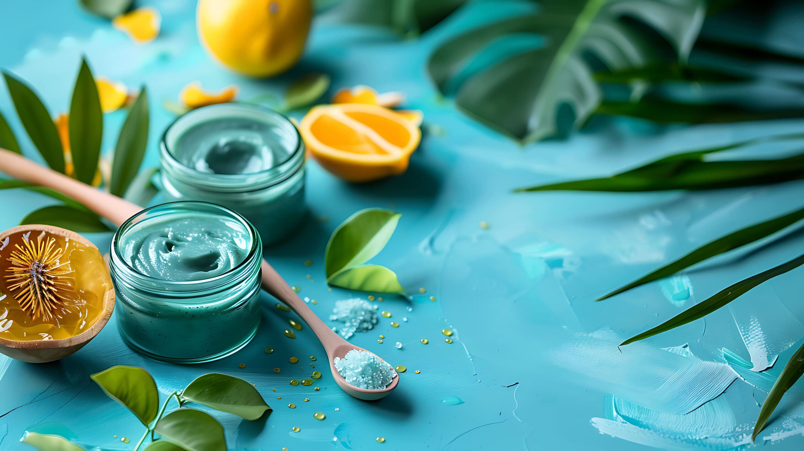 natural-products-body-care-colored-background